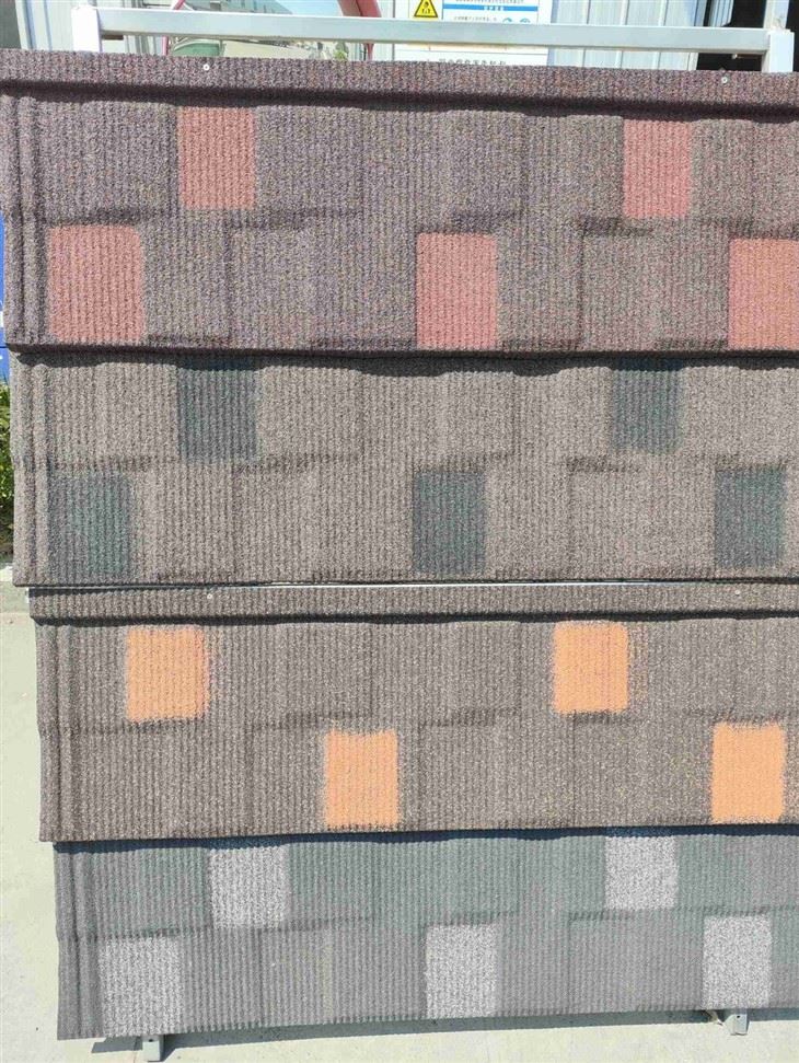 Building Construction Materials Stone Coated Metal Roof Tile