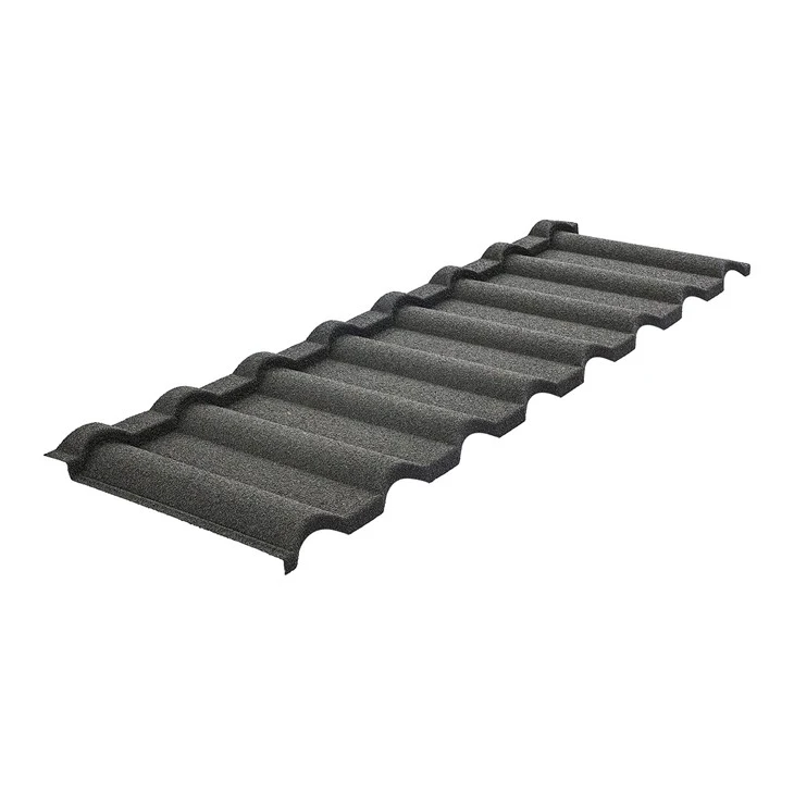 Modern New Customized Color Stone Roofing Stone Coated Metal Roof Tile factory